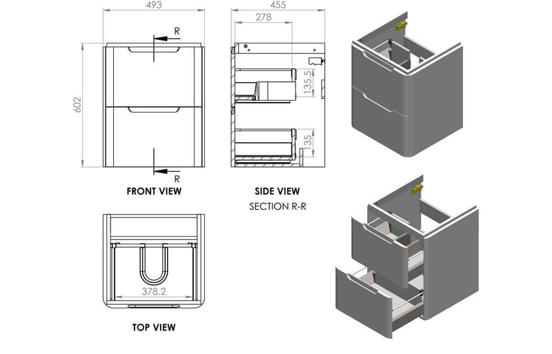 Cloakroom Vanity Unit