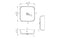 Celeste Luxe Ceramic Square Bathroom Washbowl & Waste - Matt White