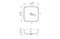 Celeste Luxe Ceramic Square Bathroom Washbowl & Waste - Matt White