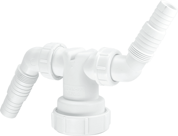 McAlpine 1.5" V33WM Connector - Dual Appliance Waste Pipe Solution