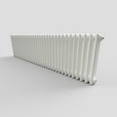 Trinity 450mm x 1686mm 3 Column Horizontal White Radiator