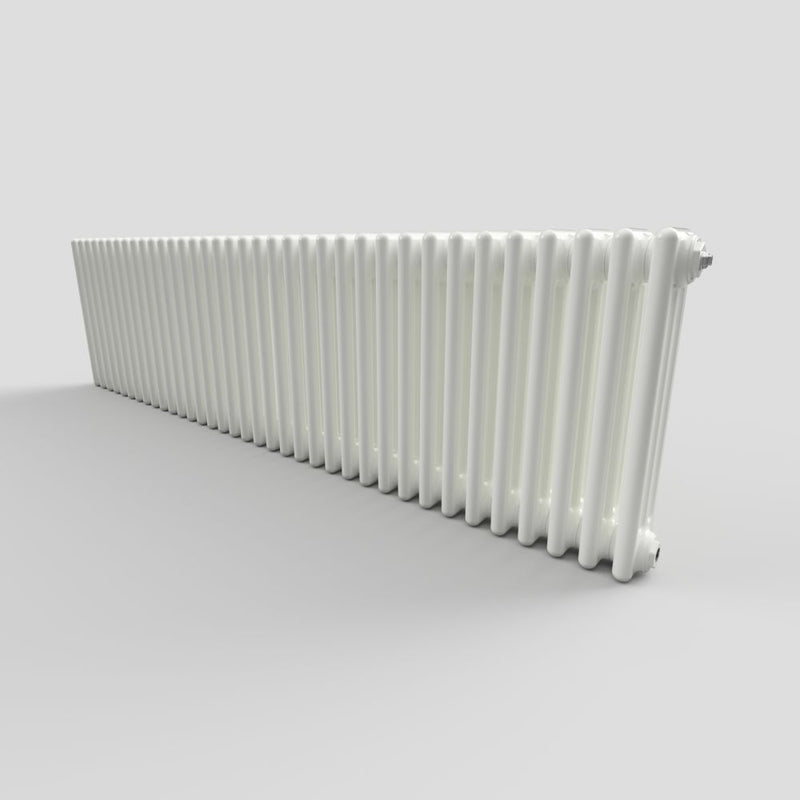 Trinity 450mm x 1686mm 3 Column Horizontal White Radiator
