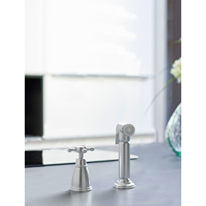 Chalford Pewter Independent Pull-Out Spray with Crosshead Handle