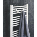 Ultraheat Chelmsford Straight 700 x 420 Designer Towel Rail - White
