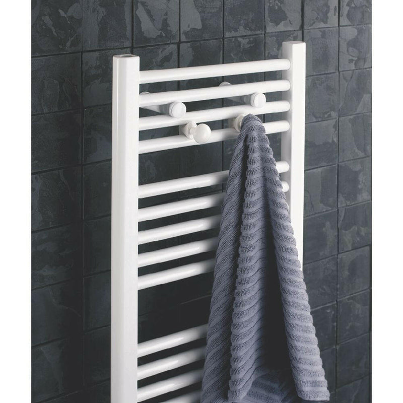 Ultraheat Chelmsford Straight 700 x 420 Designer Towel Rail - White