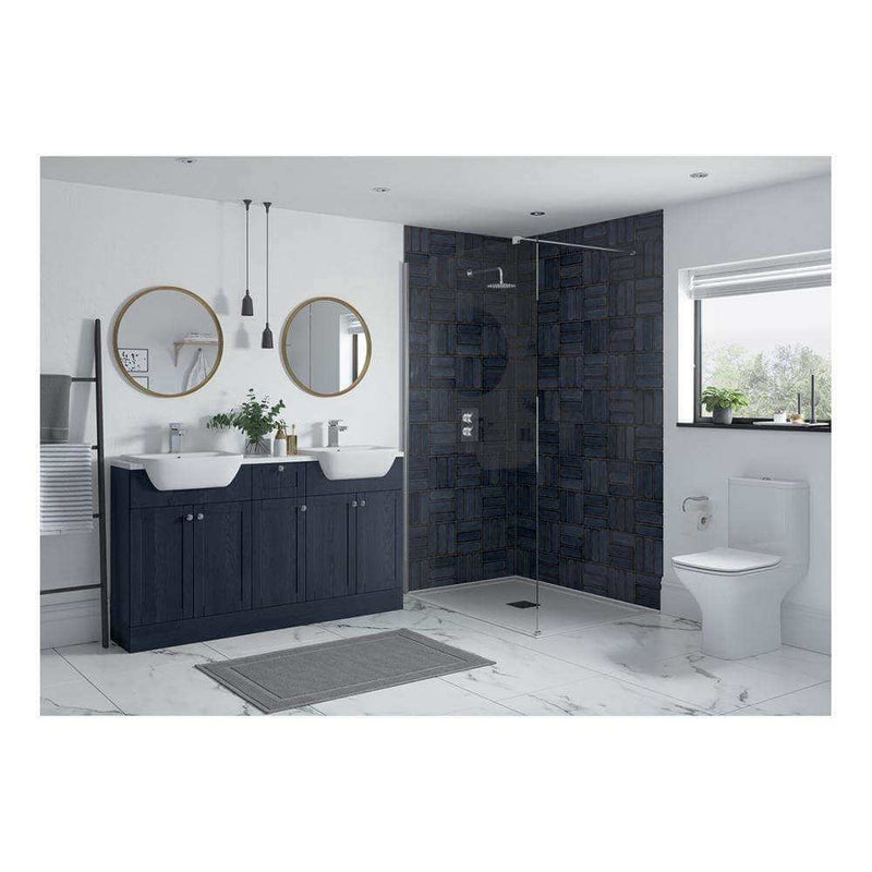 BTL Bathrooms Benita 2400mm Plinth - Indigo Ash.