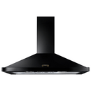 Rangemaster Pyramid Hood - 90cm - Black w/ Brass Badge.