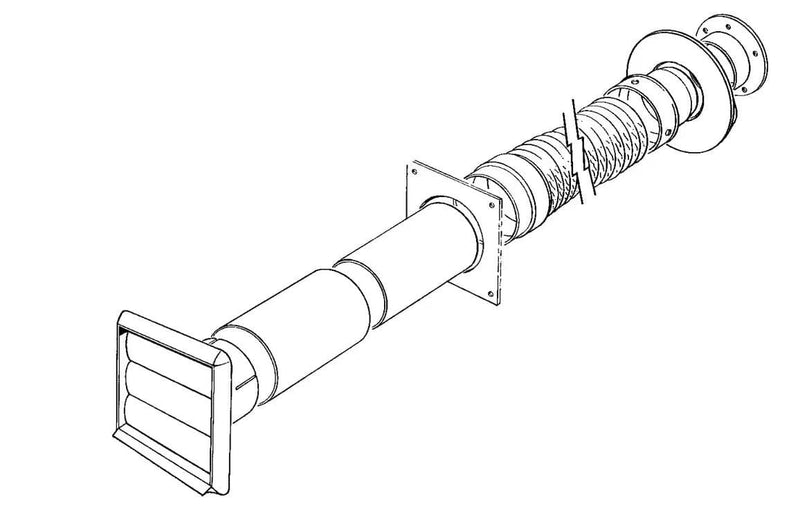 Verplas Round 100mm Universal Kit - White.