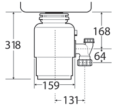 InSinkErator Model 46 Food Waste Disposal Unit.