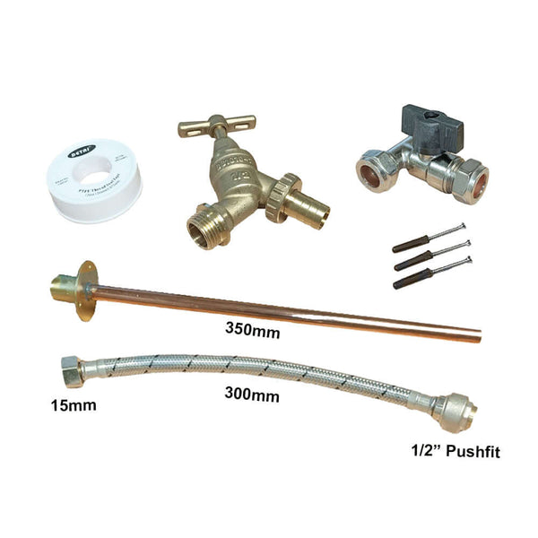 Professional Thru Wall Outside Garden Tap Kit 1.