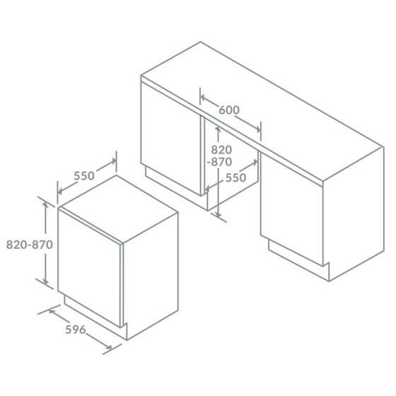 Counter Fridge
