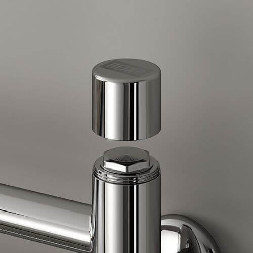 Reina Luna 720mm x 350mm Designer Radiator - Polished | Plumbhub